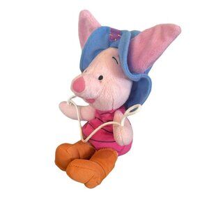 Disney Mattel Lasso Roping Piglet Plush Stuffed Doll Animal Toy 8" Star Bean Bag